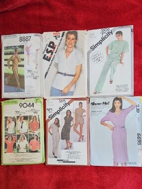 Simplicity/McCall's Vintage Sewing Pattern Lot - Size 10-12-14 Used